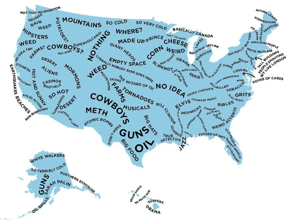 How British People See Each US State