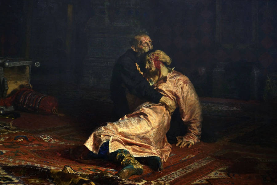Ivan The Terrible With His Son