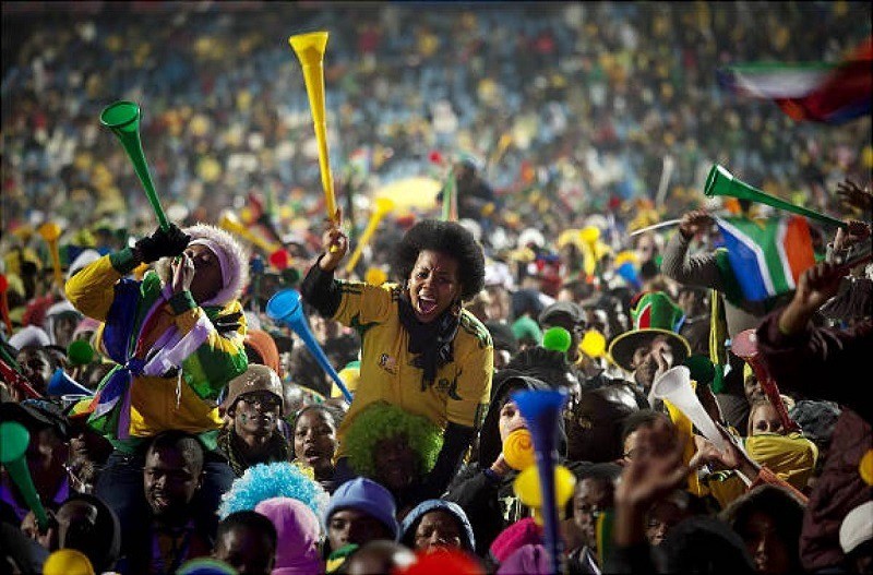 Fans in South America for 2010 World Cup