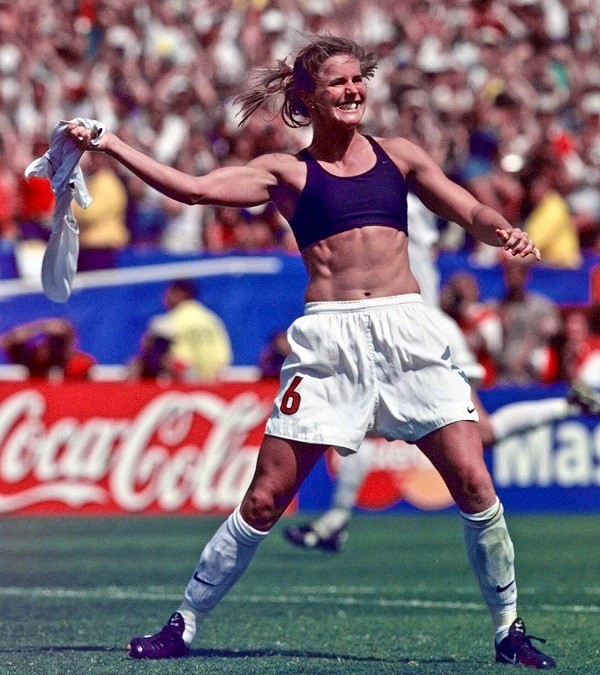 Brandi Chastain in 1999 World Cup