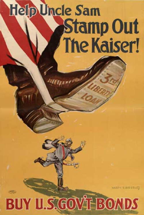 WW1 Propaganda Stamp Out Kaiser