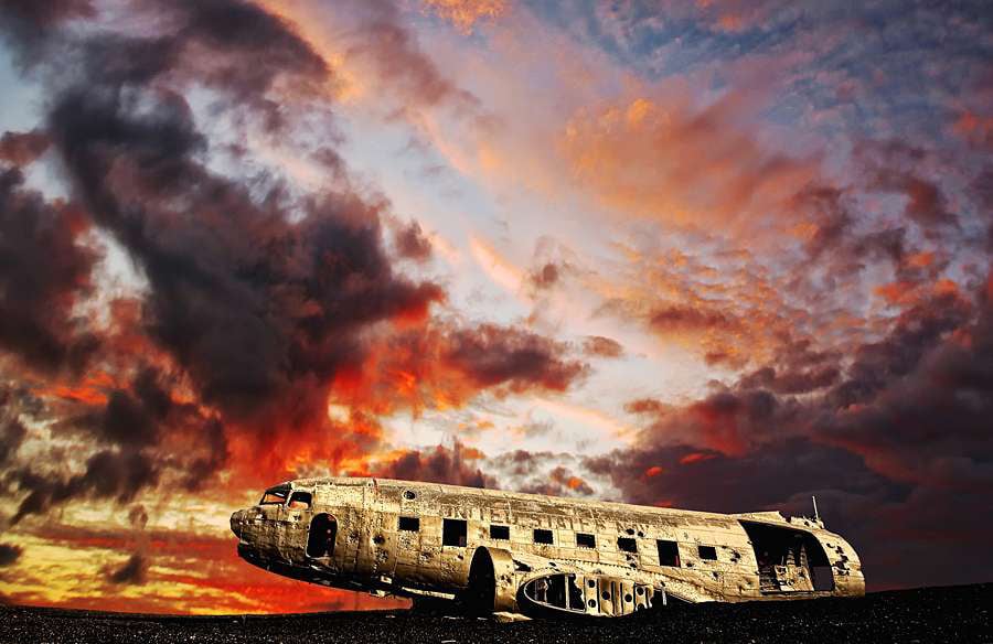 Abandoned Plane In Iceland