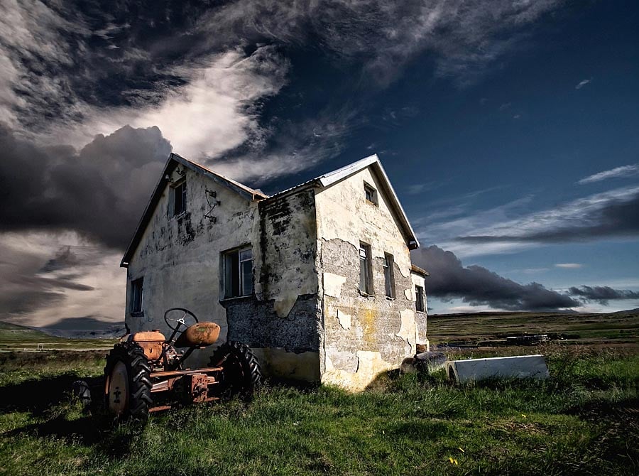 Abandoned Iceland Farmhouse Tractor