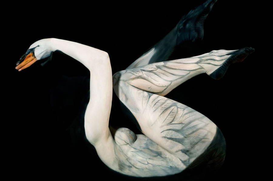 Body Art Swan