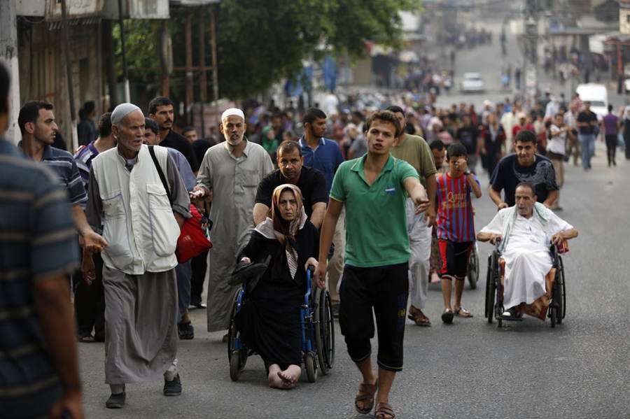 Gaza Fleeing Homes