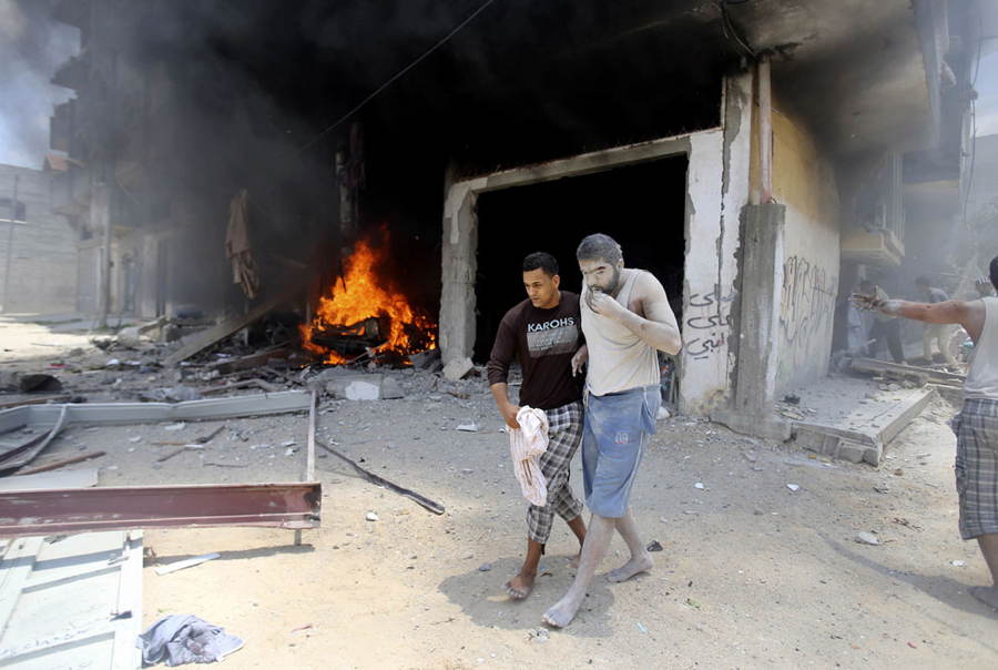Gaza Man Soot