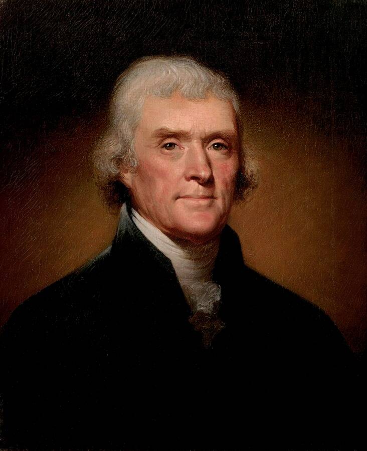 Rembrandt Peale Portrait Of Thomas Jefferson