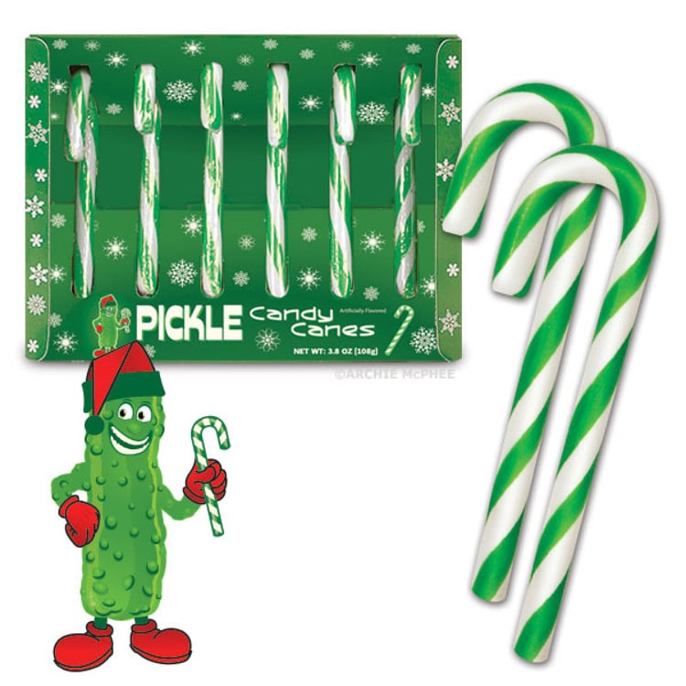 Strange Candies Pickle Candy Canes