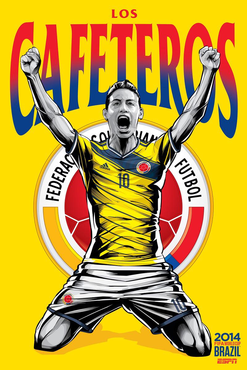 Colombia Poster ESPN World Cup