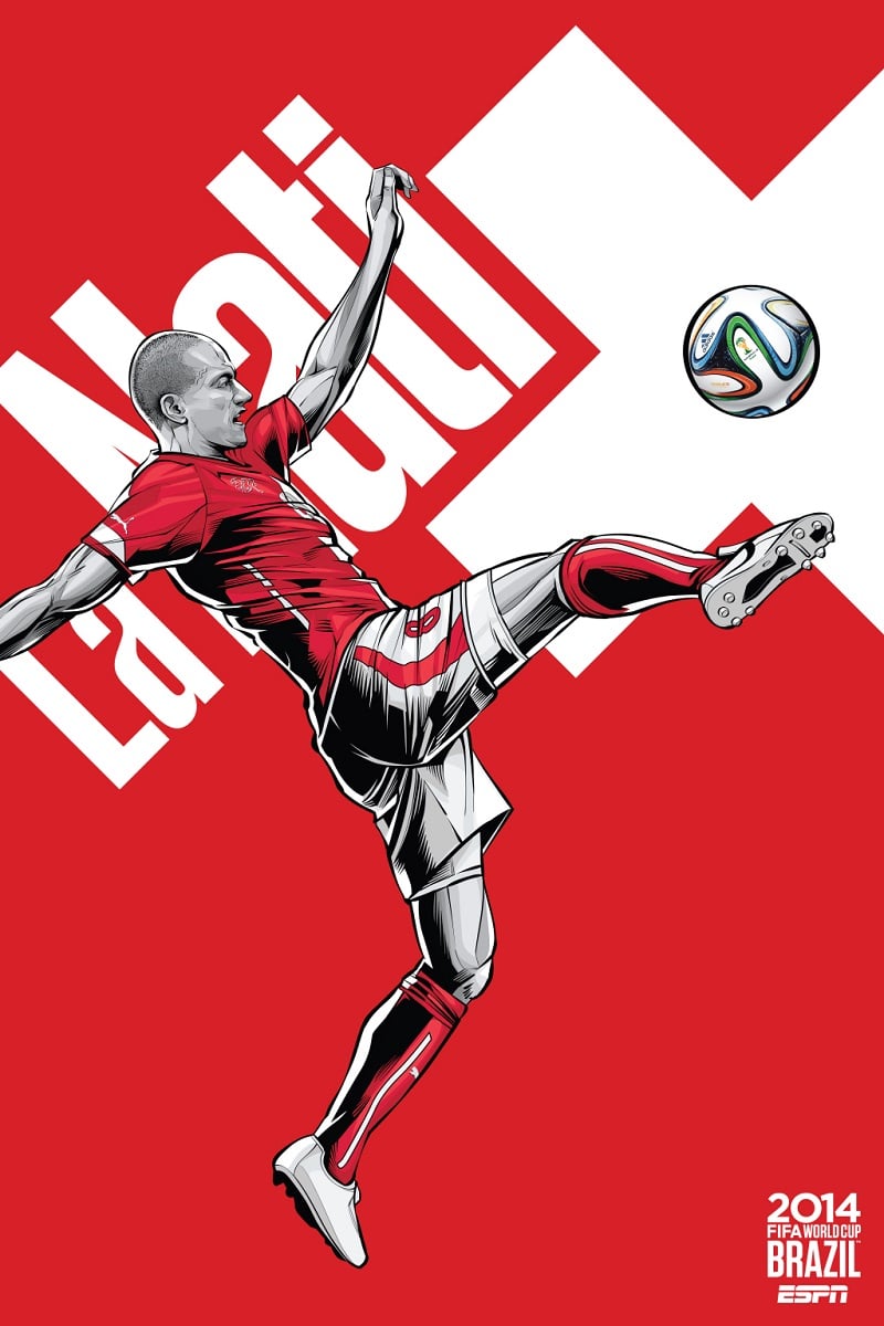 Switzerland World Cup Poster