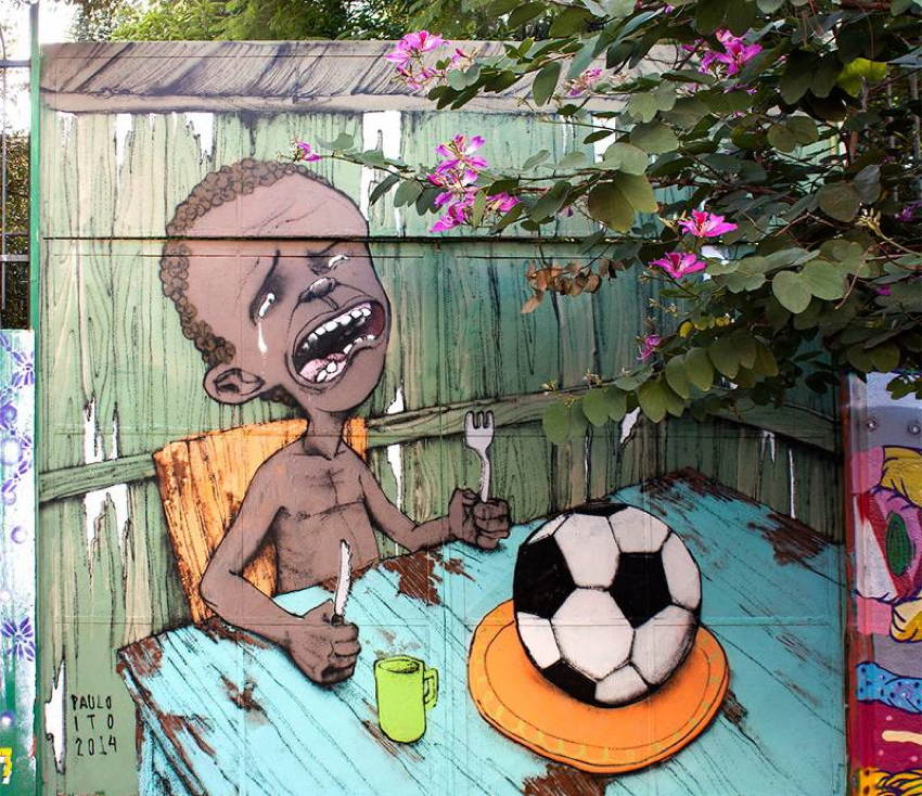World Cup Dark Side Street Art