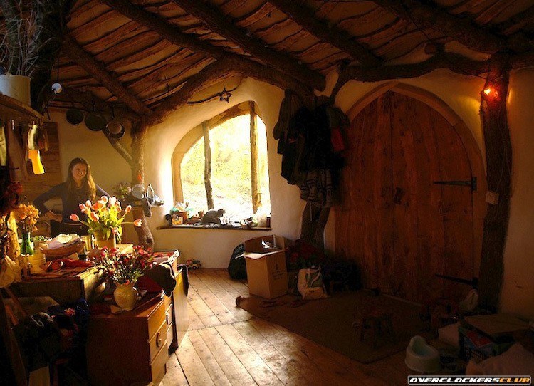 Hobbit Home Interior With Occupant