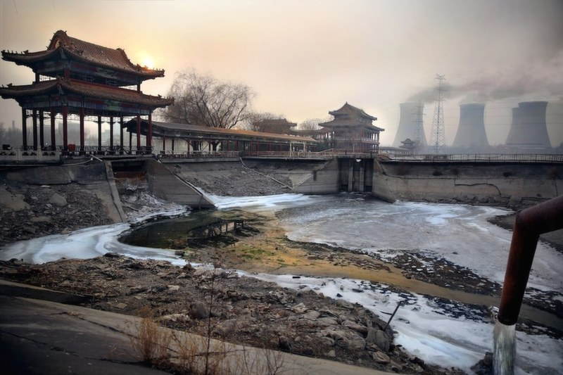 China Pollution Sludge Creek
