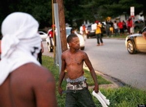 Ferguson Protestors Watch