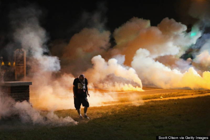Ferguson Smoke Demonstrators