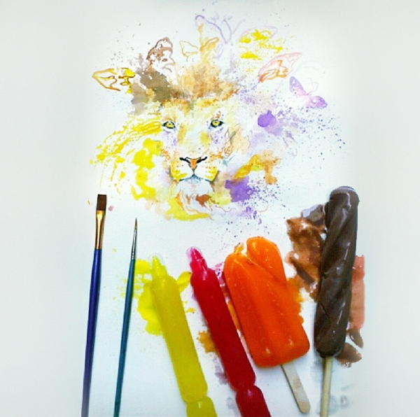 Ice Cream Paintings Lion