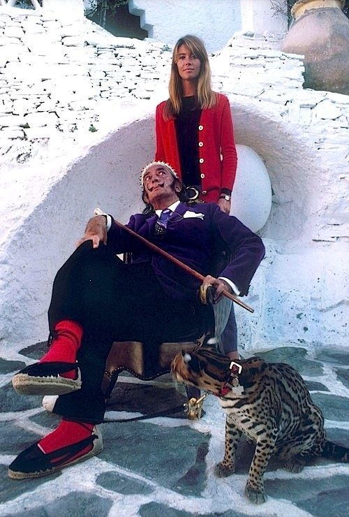 Salvador Dali With Francoise Hardy
