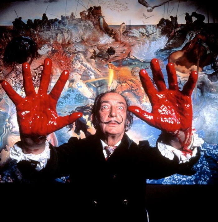 Salvador Dali Red Hands
