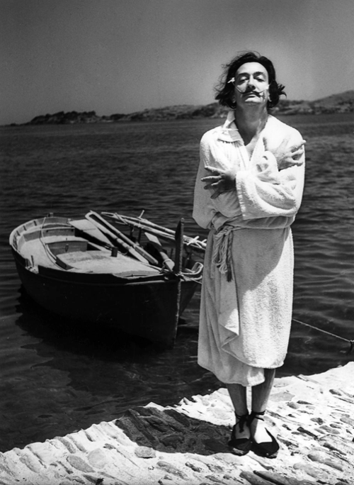 Salvador Dali In A Robe