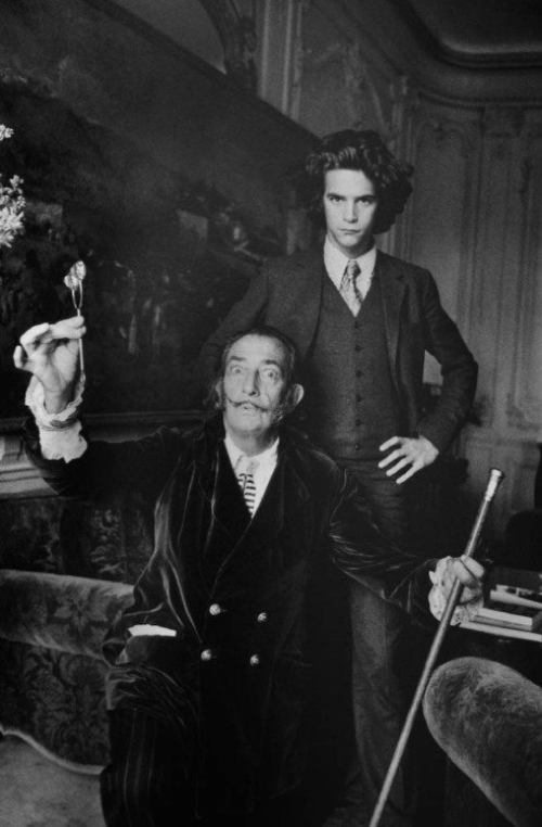Salvador Dali With Yves St. Laurent