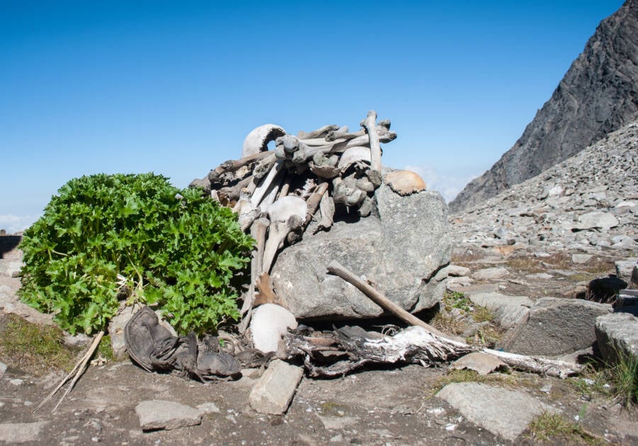 Skeletons At Roopkund Lake