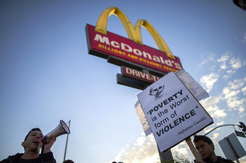 fast food workers protest
