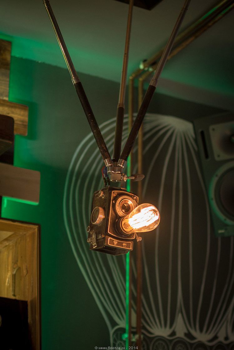 Steampunk Cafe Lights Camera Action