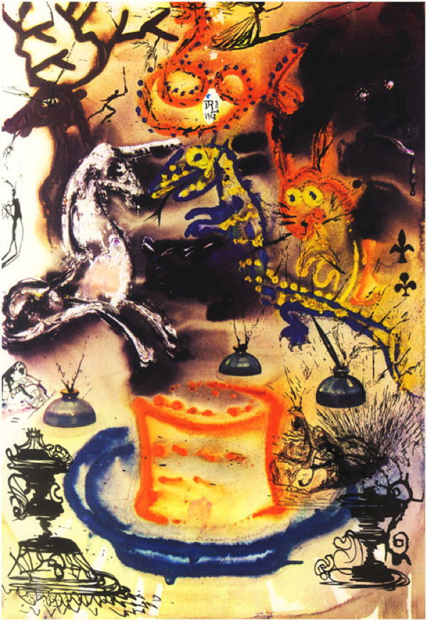 Salvador Dali Alice In Wonderland Paintings