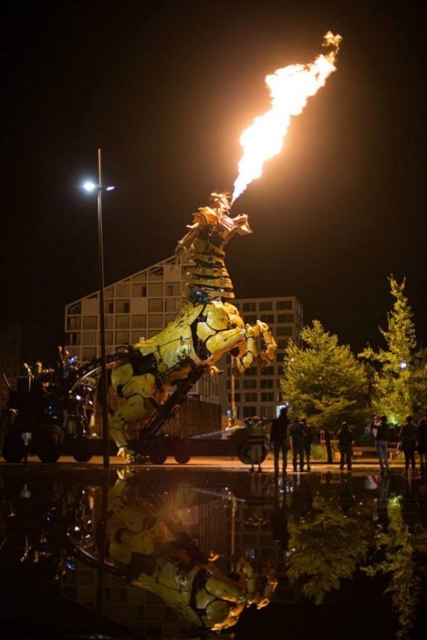 Fire-Breathing Dragon in France