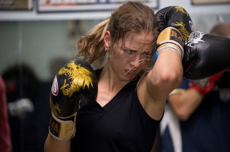 Women Boxers Punching
