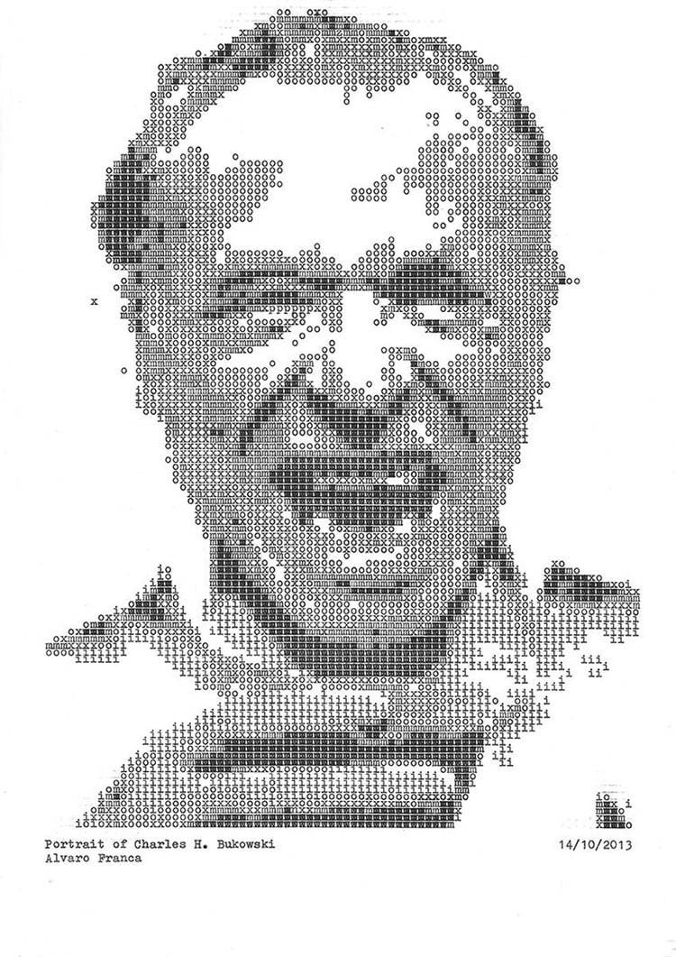 Typewriter Portraits Bukowski