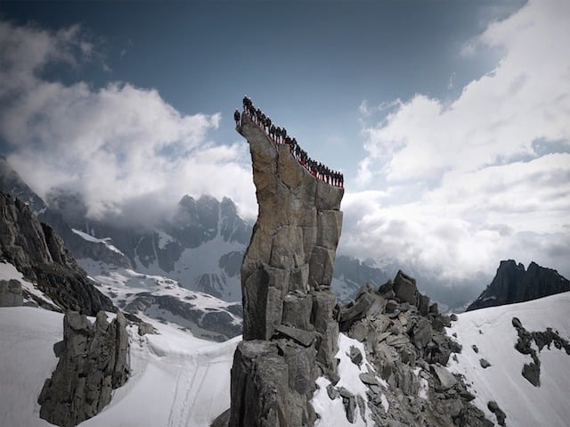 Atop A Rock Formation, Swiss Alps
