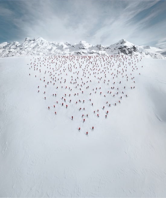 Skiing in the Alps