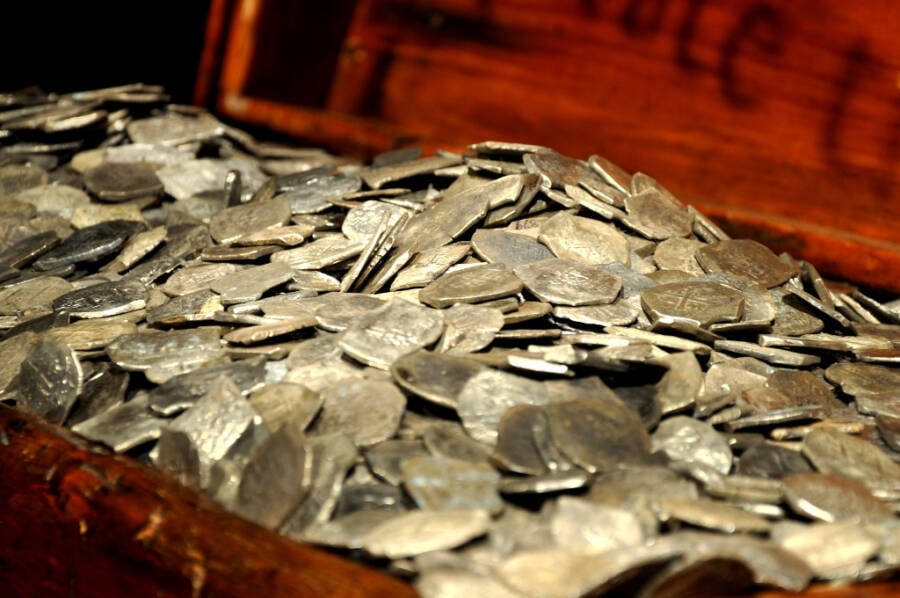 Silver Coins From The Whydah Gally
