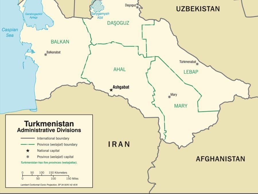 Turkmenistan Map