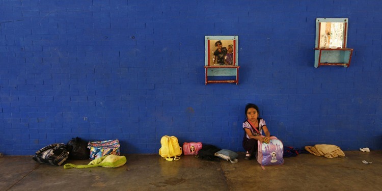 US-Mexico Border Blue Wall Girl