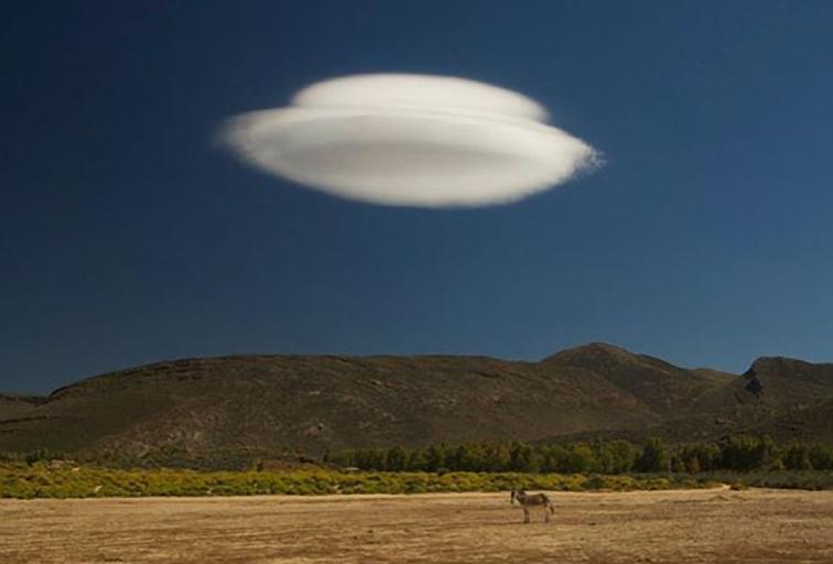 Dramatic Weather Lenticular UFO