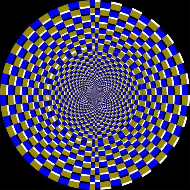 This optical illusion appears to be 3D but it's actually something