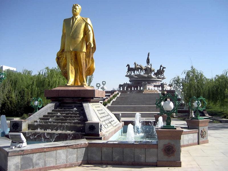 Turkmenistan Ashgabat Statue