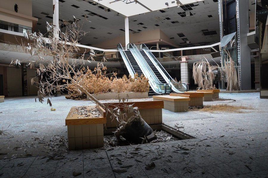 Crumbling Mall Lobby