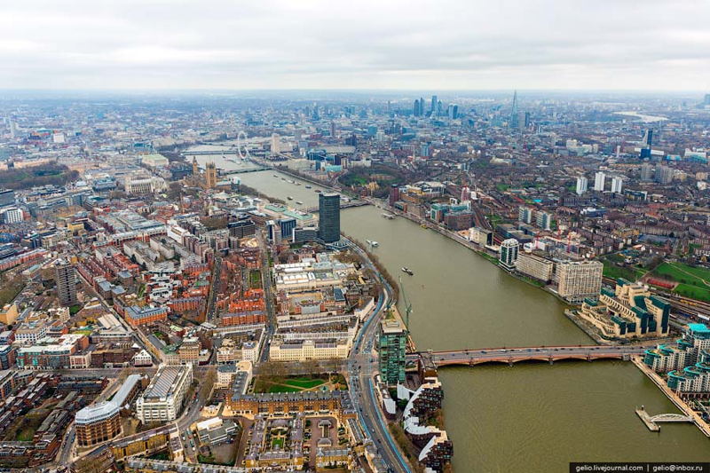 Aerial London Thames
