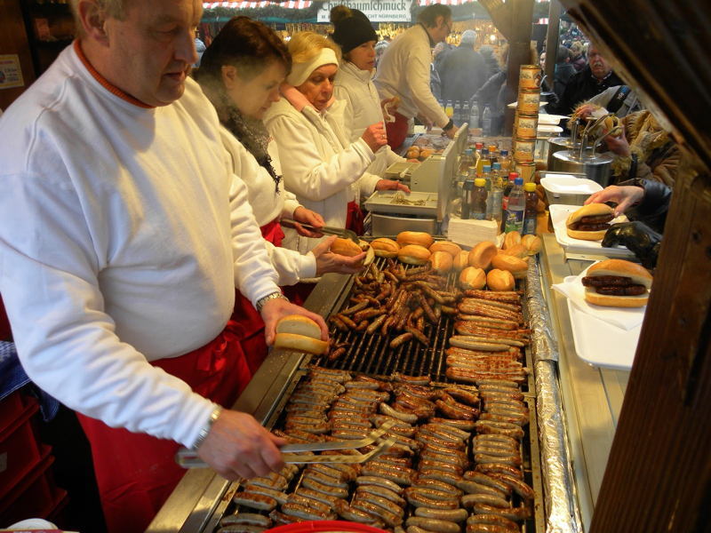 Christmas In Nuremberg Sausages