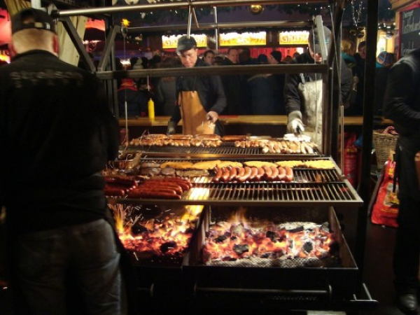 Christmas In Nuremberg Sausages Grill