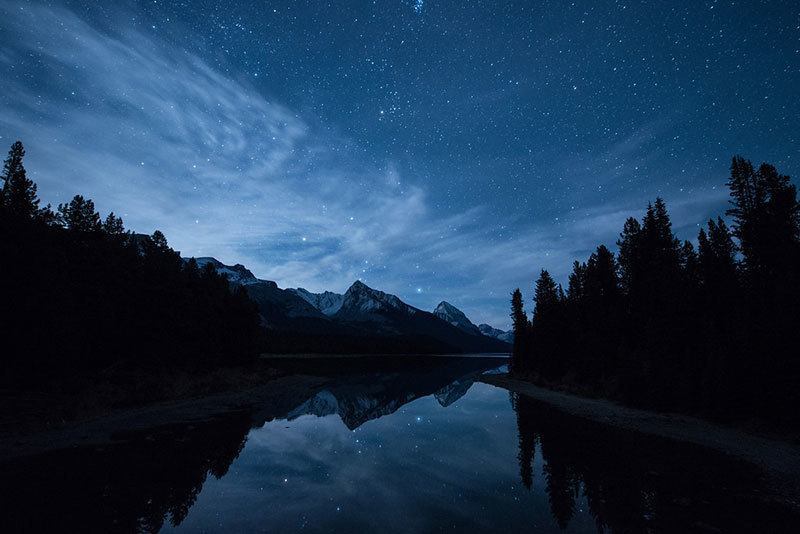 Jasper National Park at Night