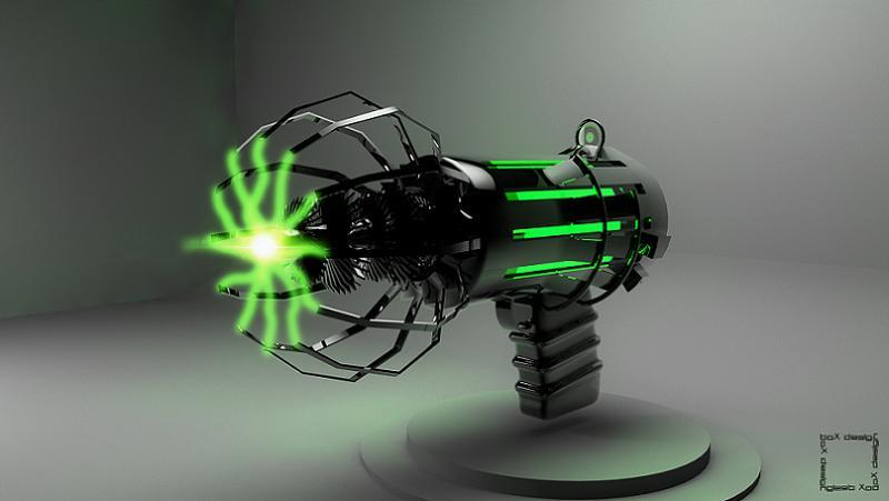 laser gun sci fi