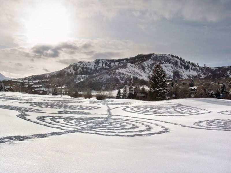 Sonja Hinrichsen's First Snow Drawing