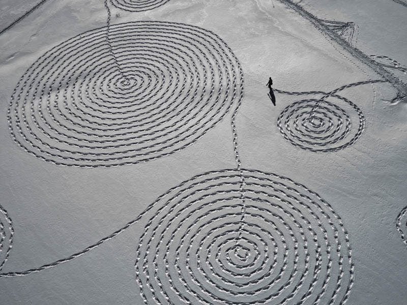 Snow Art in Steamboat, CO