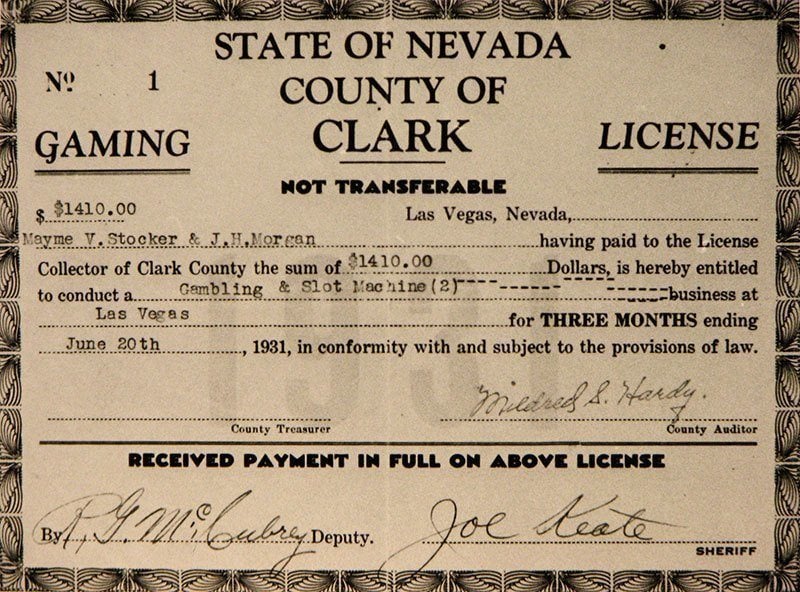 First Las Vegas Gaming License