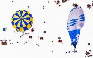 Balloon Festival Before Takeoff