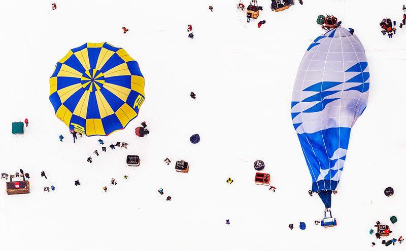 Balloon Festival Before Takeoff